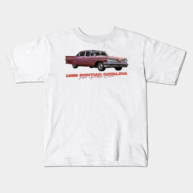 1959 Pontiac Catalina Vista Hardtop Sedan Kids T-Shirt by Gestalt Imagery